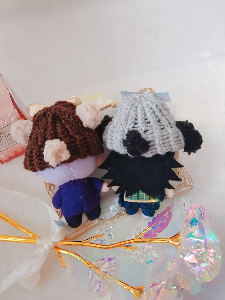 くま🍂🐻&グレーわんこ🐶ニット帽