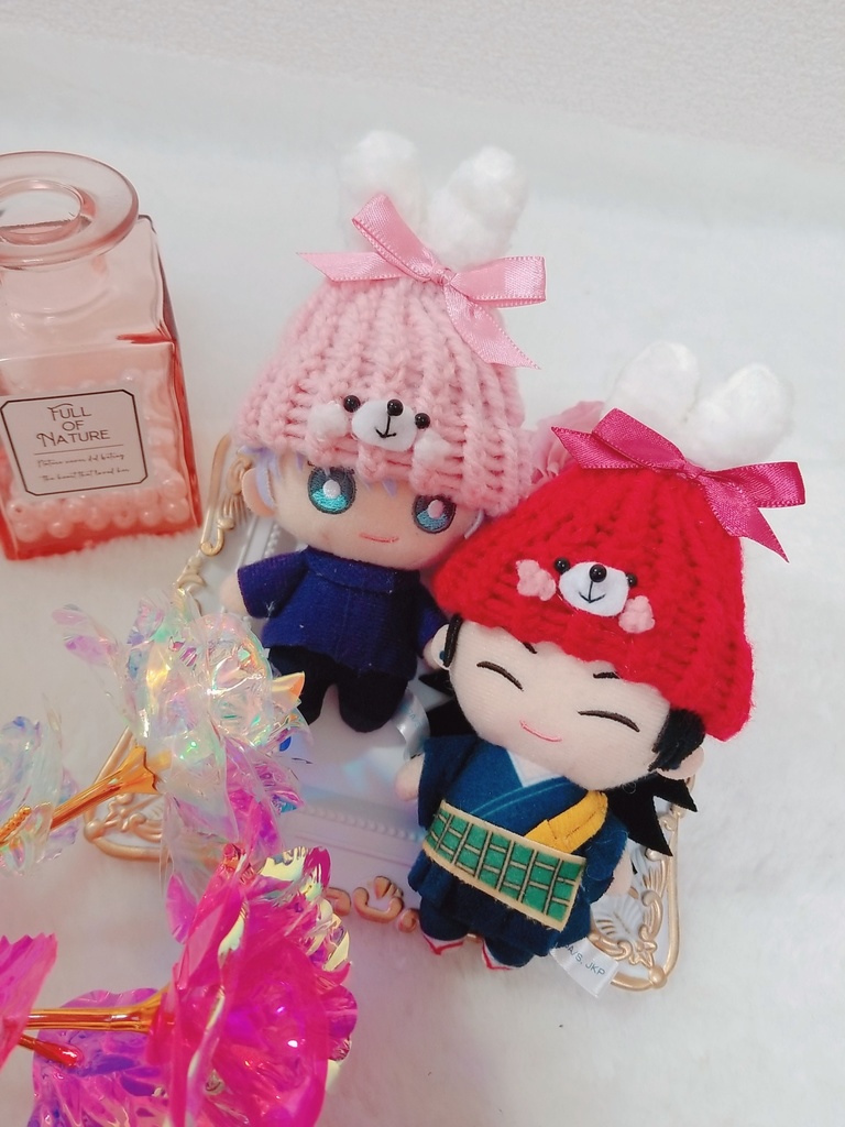 苺みるくうさぎ🐰🍓ニット帽&紅うさぎ🐰❤ニット帽