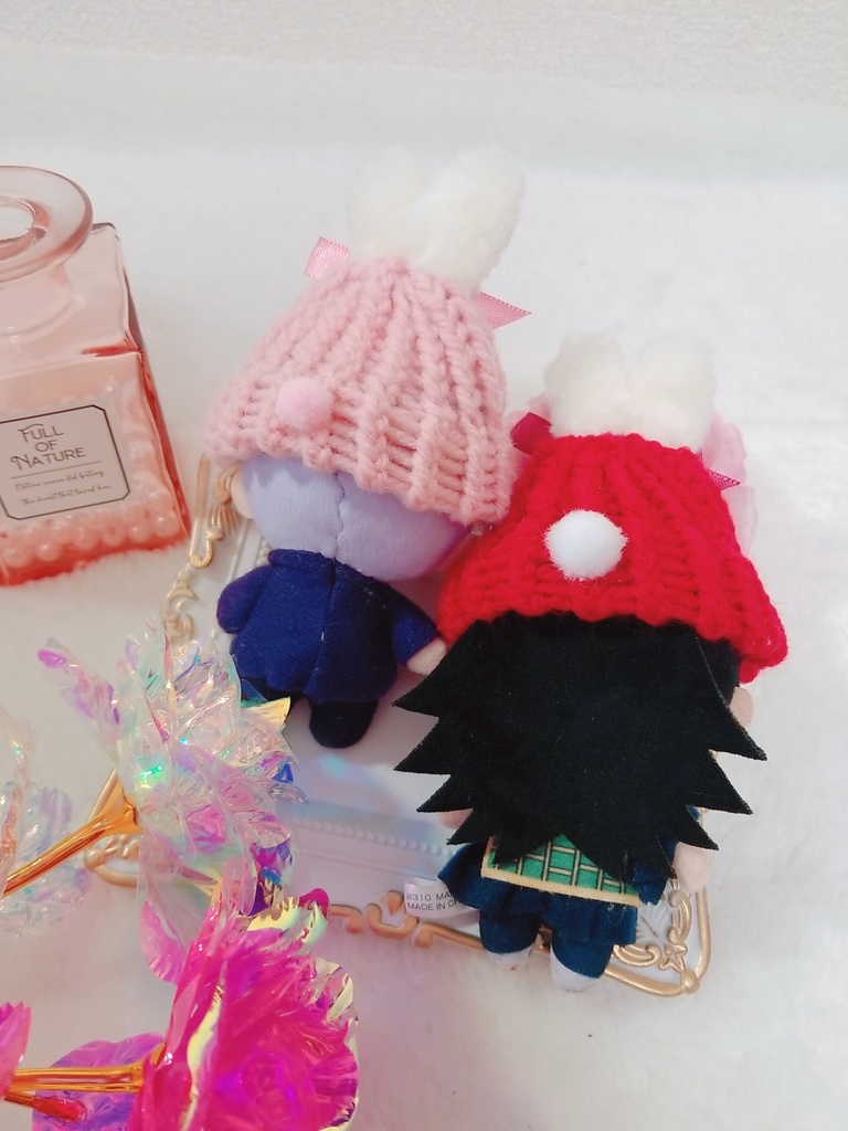 苺みるくうさぎ🐰🍓ニット帽&紅うさぎ🐰❤ニット帽