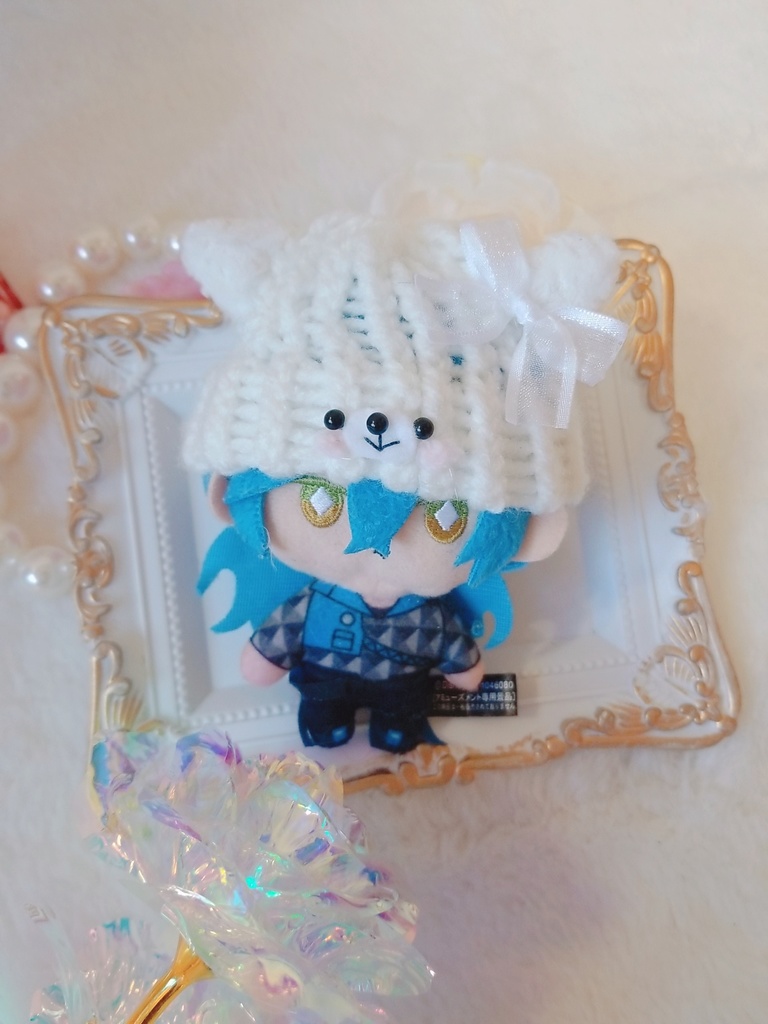 白猫🐾🐈ニット帽&黒猫🐾🐈🖤ニット帽