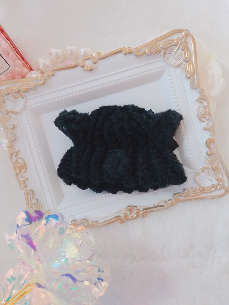 白猫🐾🐈ニット帽&黒猫🐾🐈🖤ニット帽