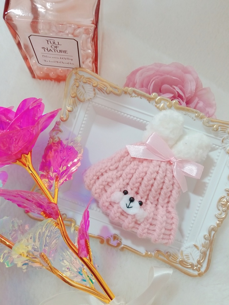 苺みるくうさぎ🐰🍓ニット帽&紅うさぎ🐰❤ニット帽