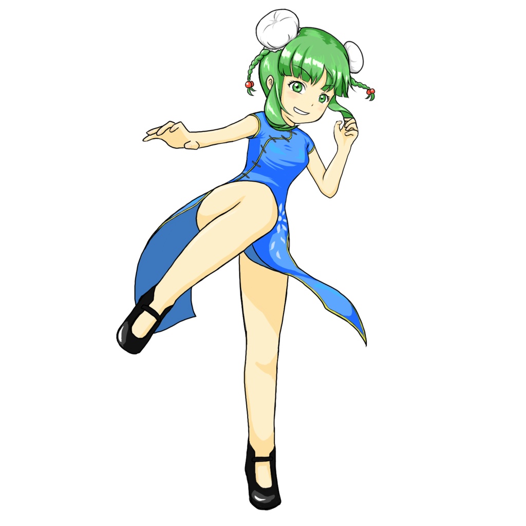 立ち絵素材　中華娘01　(1000×1500pixel)