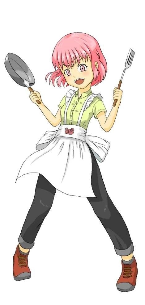 立ち絵素材 料理娘 0 400pixel 500 1000pixel アイストマトバズーカの素材置き場 Booth
