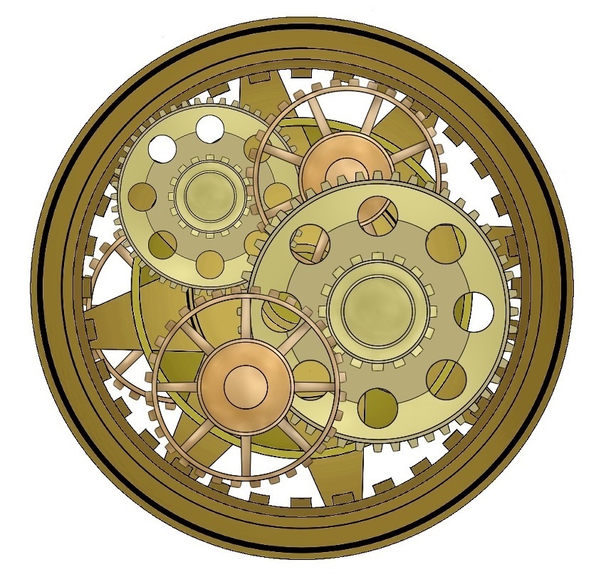 イラスト素材 歯車/ギア 3種