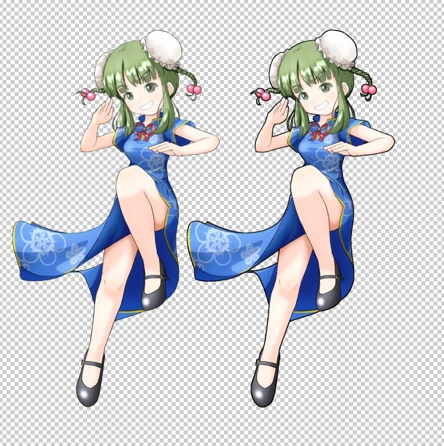 立ち絵素材 中華娘 (2000/800/400px)