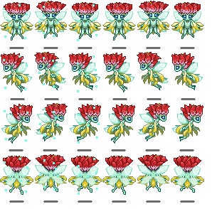 【RPGツクール】MZシルフ歩行グラフィック(48×72px)