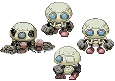 ロボット歩行グラフィック 72×72pxサイズ +おまけ画像