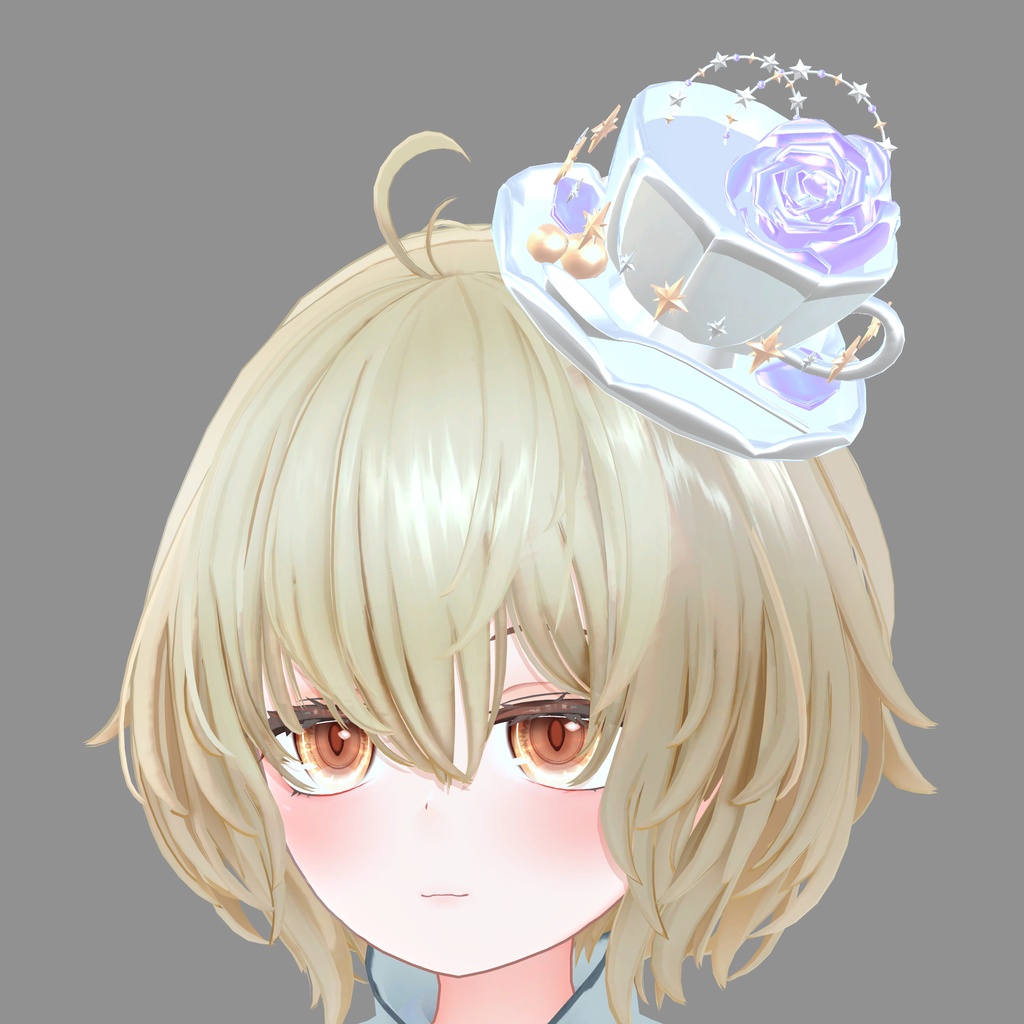 ティーカップと薔薇のミニハット|Tea Cup & Rose Mini Hat|【全8種】