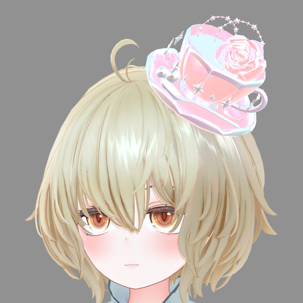 ティーカップと薔薇のミニハット|Tea Cup & Rose Mini Hat|【全8種】