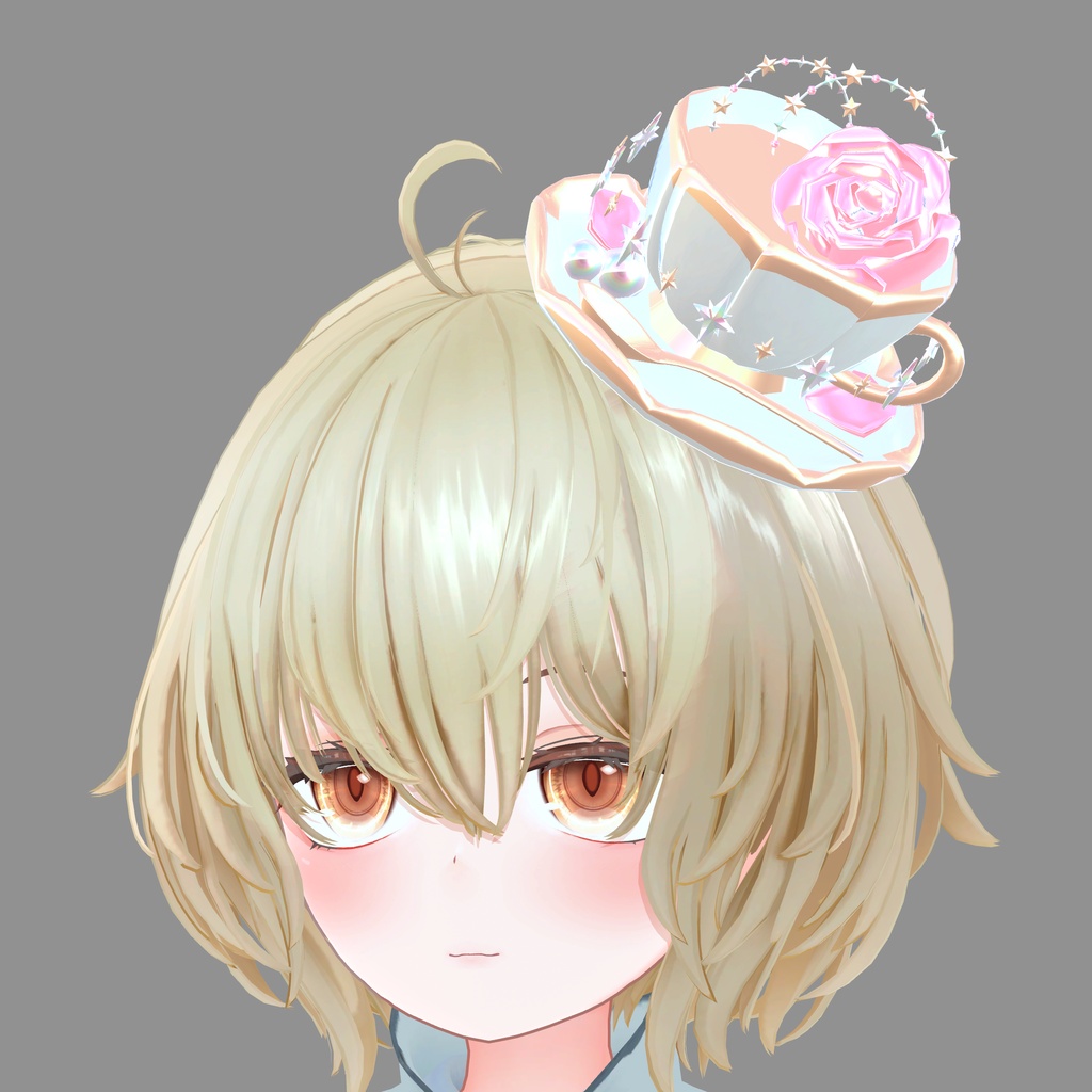 ティーカップと薔薇のミニハット|Tea Cup & Rose Mini Hat|【全8種】