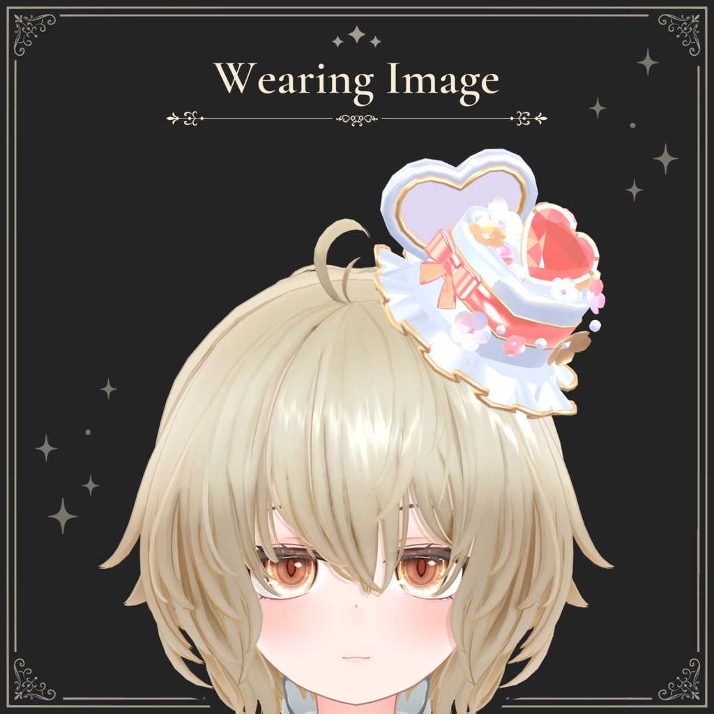 お花とハートのジュエリーボックスミニハット|Flower & Heart Jewelry Box Mini Hat|【全10種】
