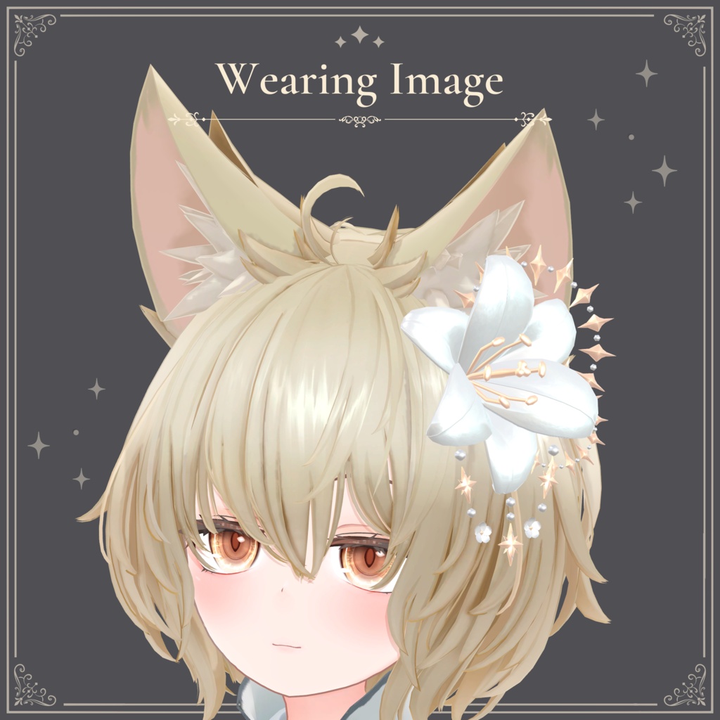 百合ときらめきの髪飾り|Lily Sparkle Hair Accessory|【全8種】