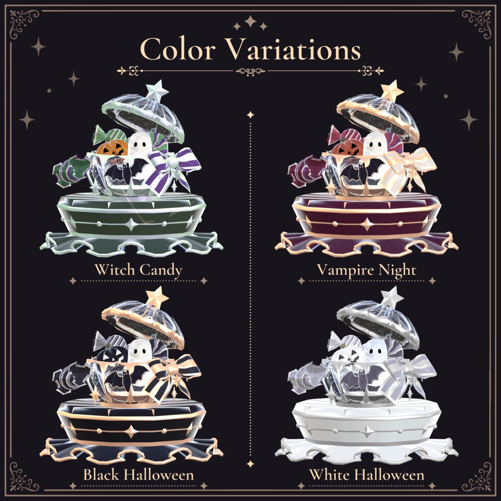 ハロウィンキャンディポットのミニハット|Halloween Candy Pot Mini Hat|【全8種】
