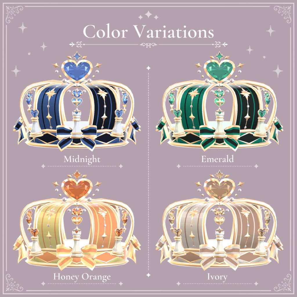 ハートの女王のクラウン|Queen of Hearts Crown|【全12種】