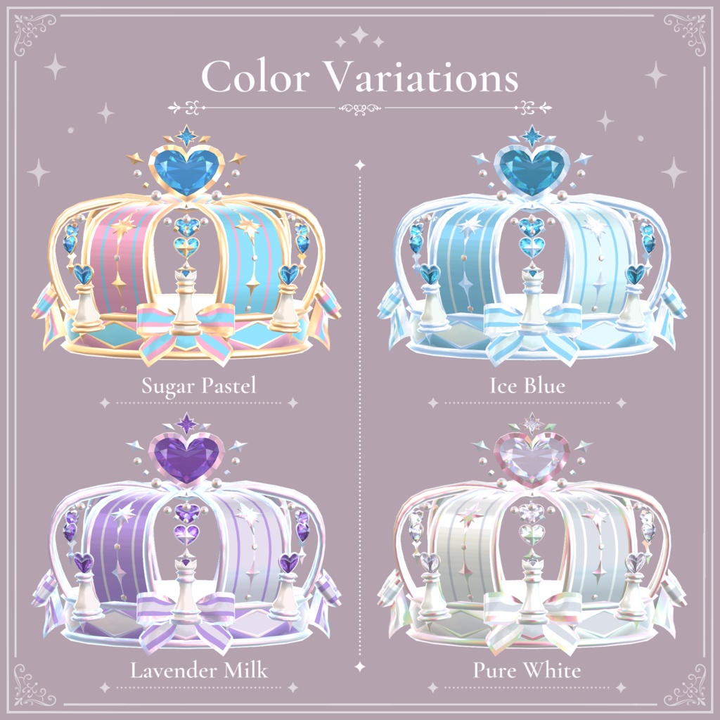 ハートの女王のクラウン|Queen of Hearts Crown|【全12種】