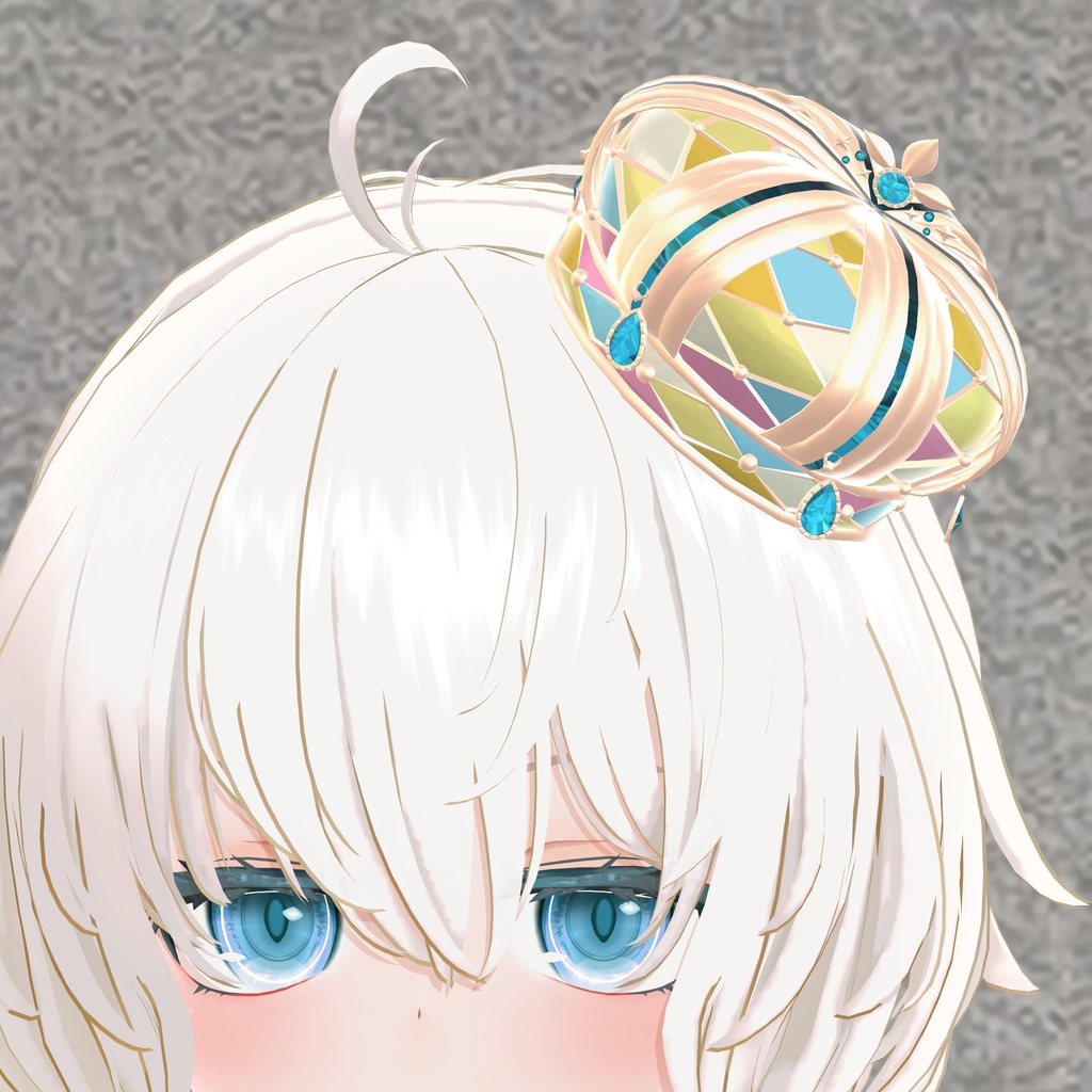 彩りダイヤ模様のクラウン|Colorful Diamond Pattern Crown|【全13種】