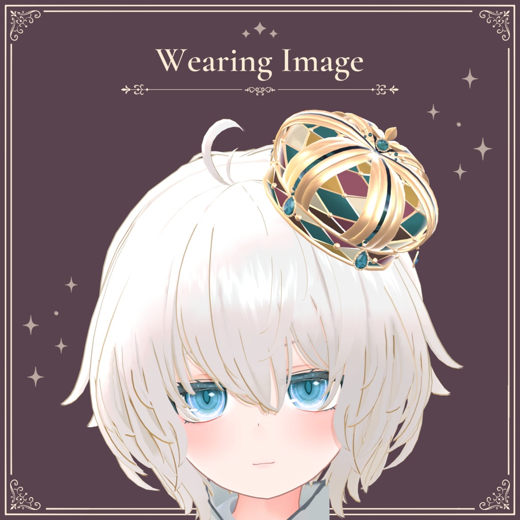 彩りダイヤ模様のクラウン|Colorful Diamond Pattern Crown|【全13種】