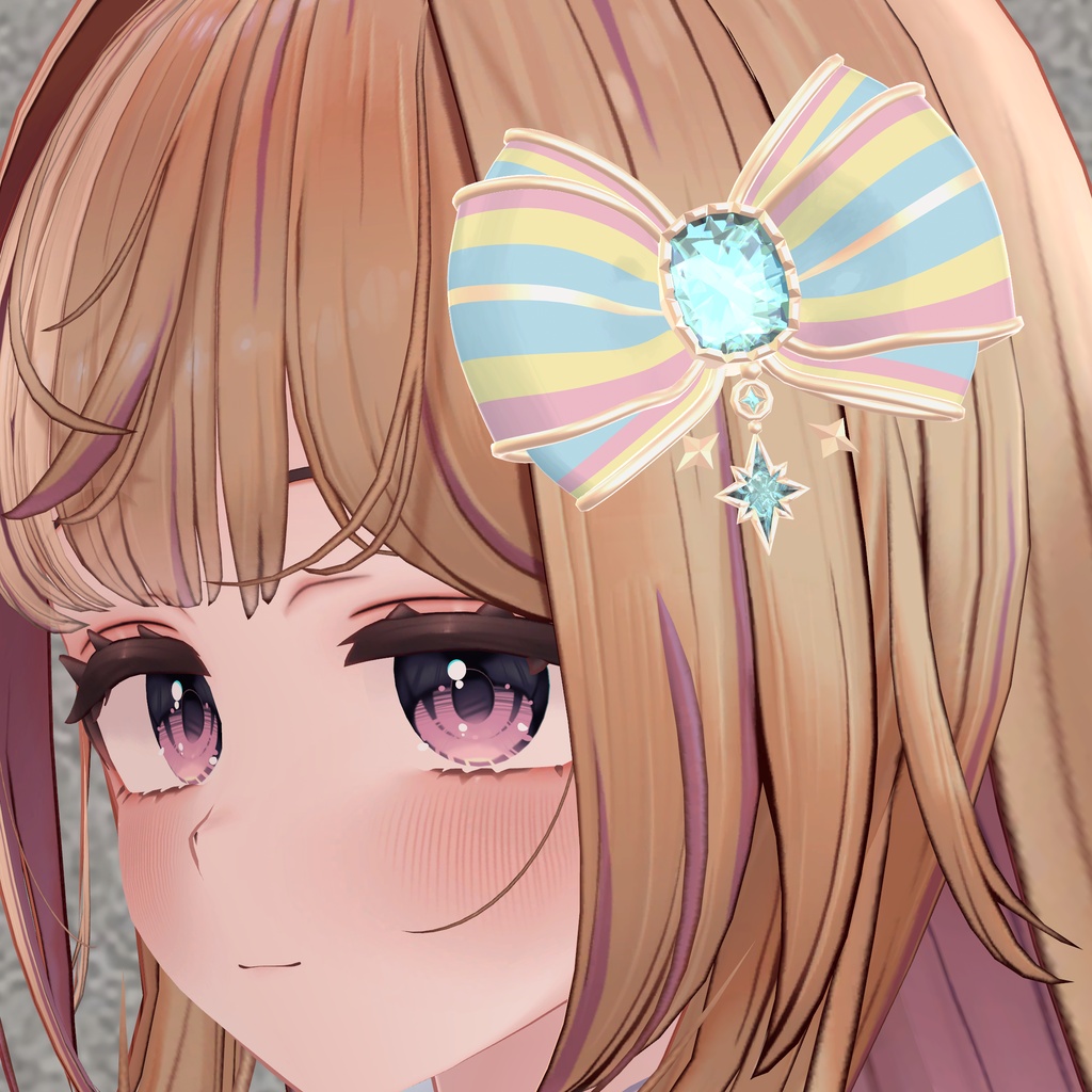三色リボンの髪飾り|Tricolor Ribbon Hair Accessory|【全14種】