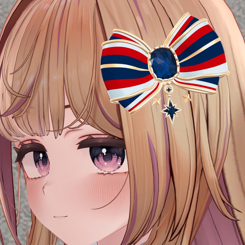 三色リボンの髪飾り|Tricolor Ribbon Hair Accessory|【全14種】