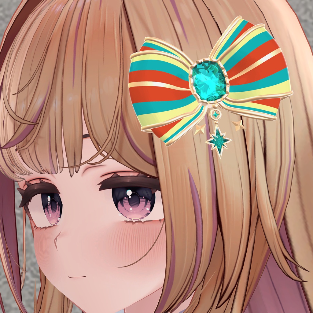 三色リボンの髪飾り|Tricolor Ribbon Hair Accessory|【全14種】
