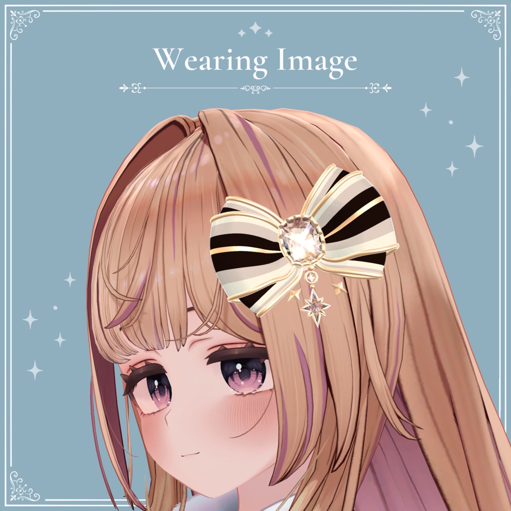 三色リボンの髪飾り|Tricolor Ribbon Hair Accessory|【全14種】