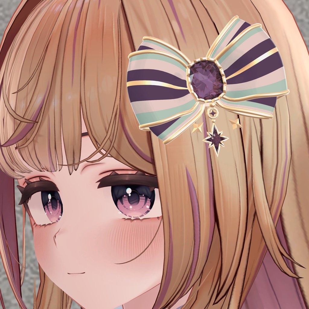 三色リボンの髪飾り|Tricolor Ribbon Hair Accessory|【全14種】