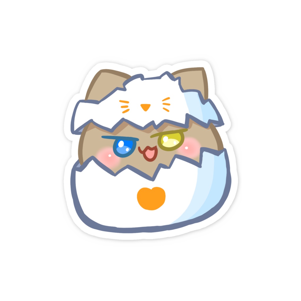 【スマホステッカー】煮卵ちゃん2025