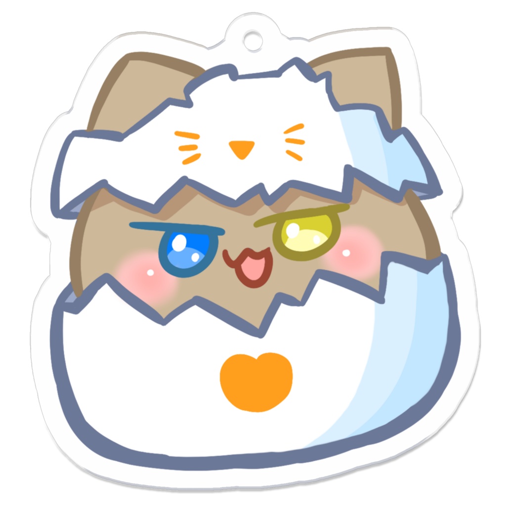 【アクリルキーホルダー(コーティング)】煮卵ちゃん2025