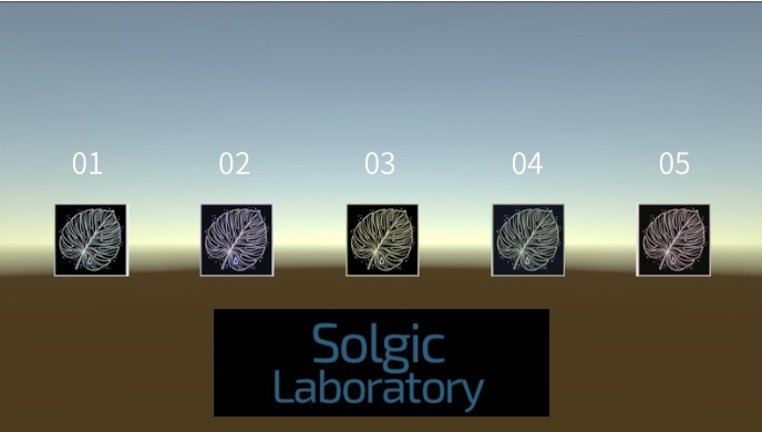 【VRChat想定】LUMINA_REST_slim Vol.1 - 癒やしの光るリーフ(5色パック/単品)