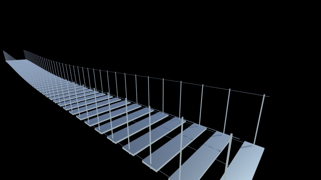 【3Dモデル】吊り橋