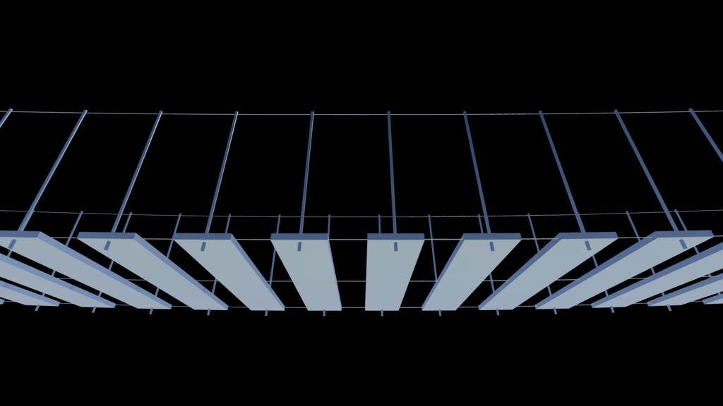 【3Dモデル】吊り橋