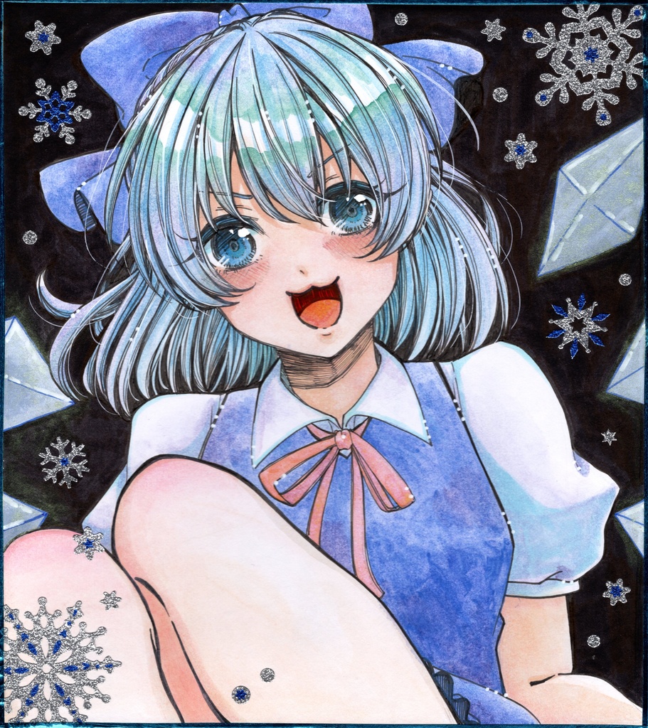 【東方Project】チルノ【大色紙】