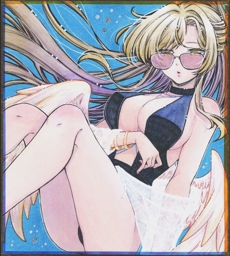 【ブルアカ】桐藤ナギサ(水着)【大色紙】