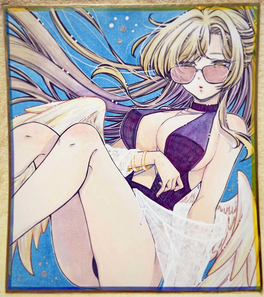 【ブルアカ】桐藤ナギサ(水着)【大色紙】