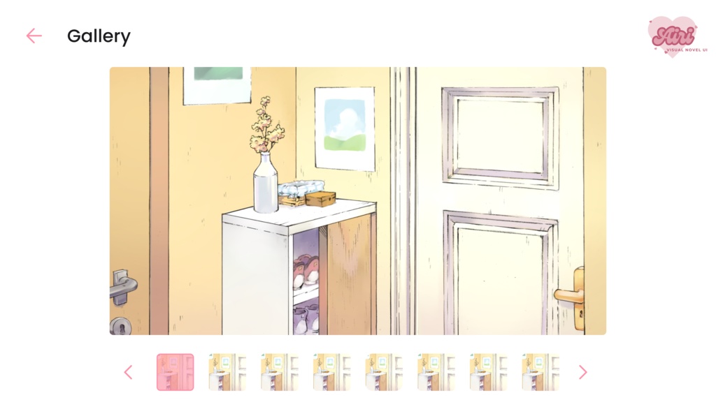 Airi:ロマンチックなゲームUI素材セット