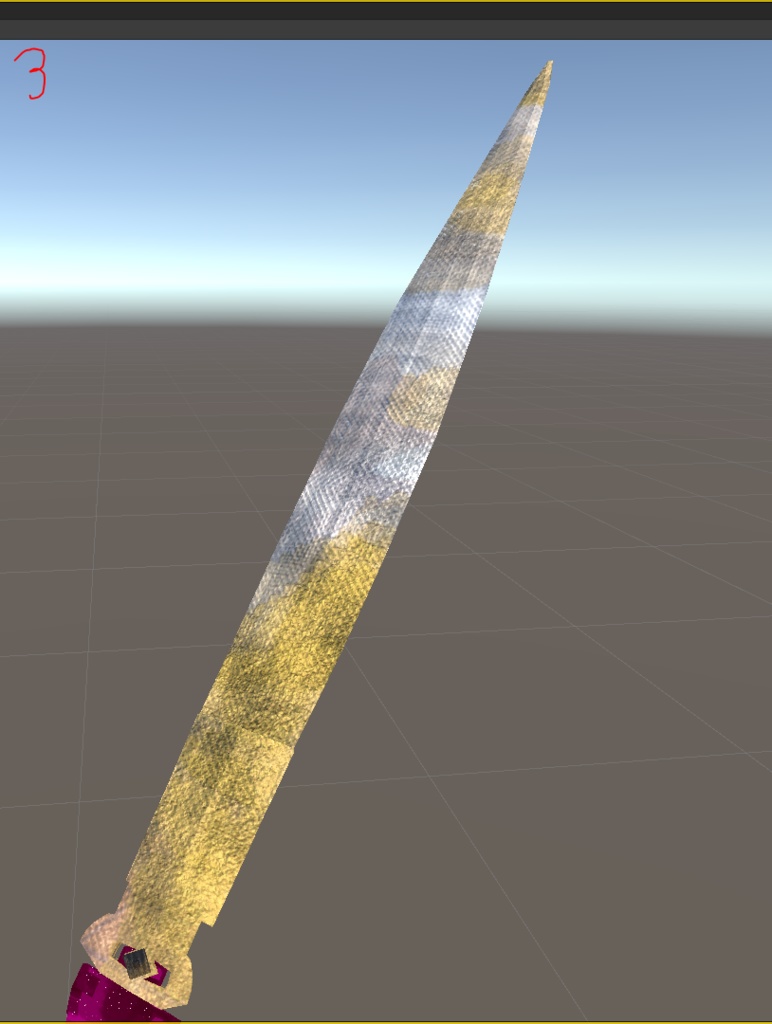 Dual Blades Giant Big Sword 3d model