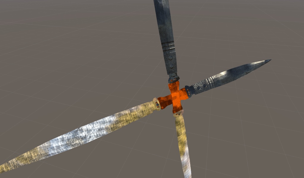 Dual Blades Giant Big Sword 3d model