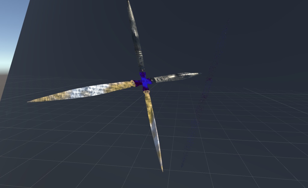 Dual Blades Giant Big Sword 3d model