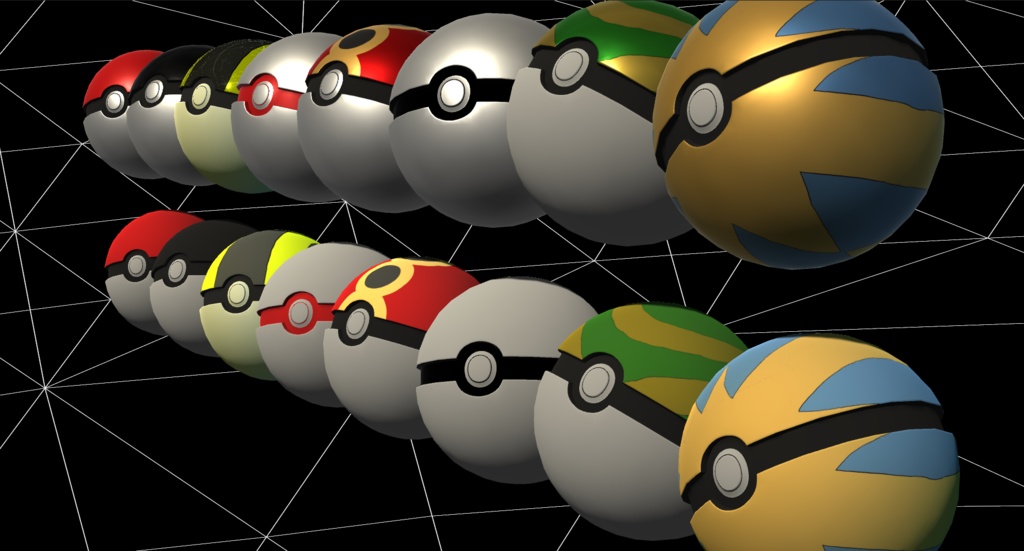 無料 | Poké Balls | モンスターボール | VRChat | Pokemon