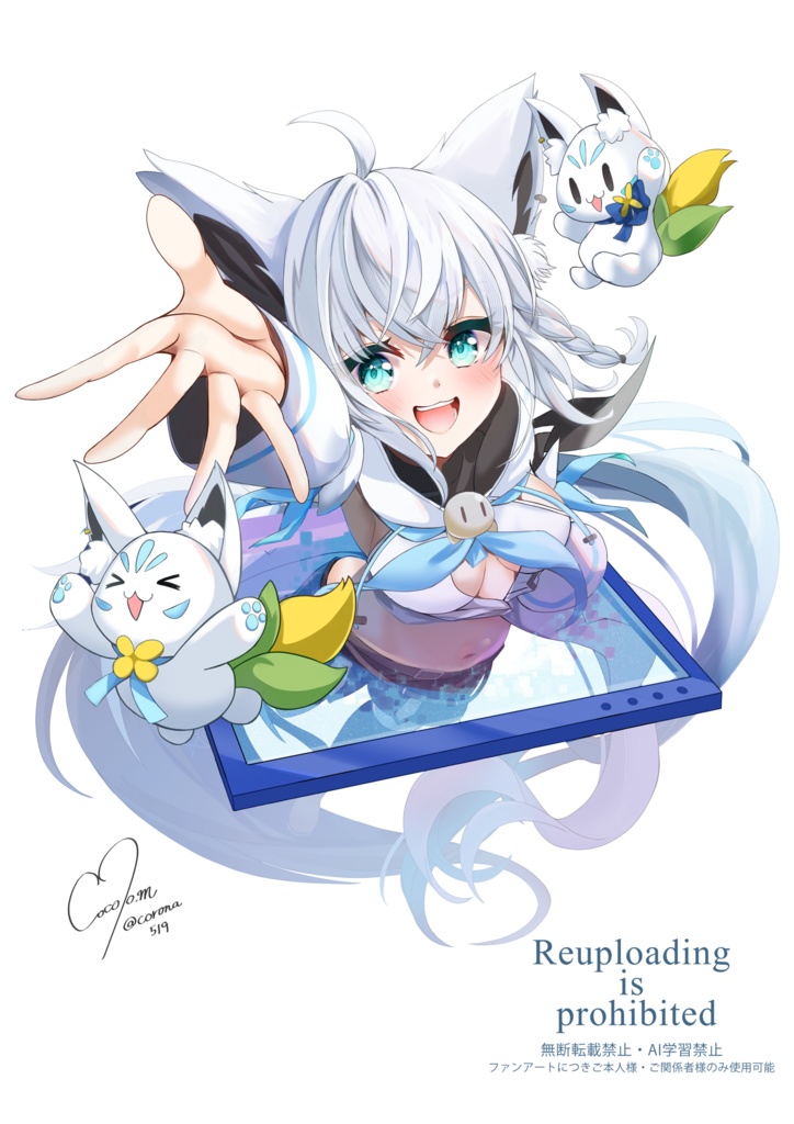 白上フブキ アクリルジオラマスタンド(非公式)