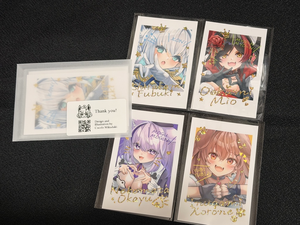 ホロライブゲーマーズ チェキ風カード4枚セット(非公式)