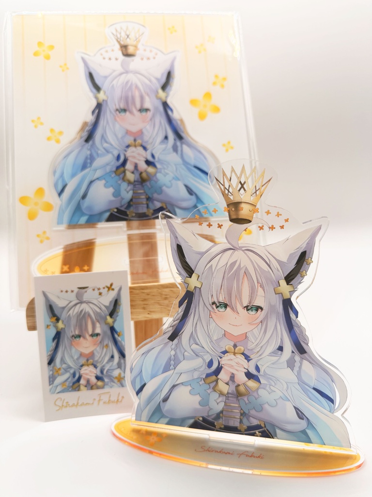 白上フブキ　セイント衣装　アクリルスタンド＋チェキセット（非公式）