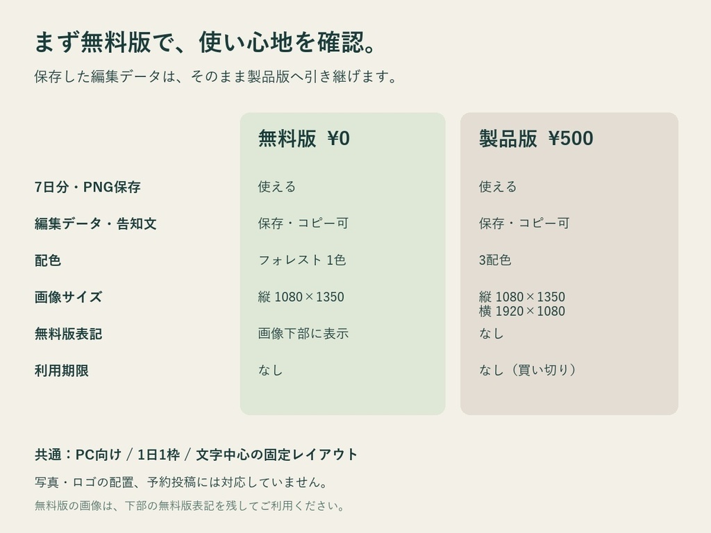 配信スケジュール作成ツール|配信週間ボード【週間予定表・縦横PNG・無料版あり・PC用】