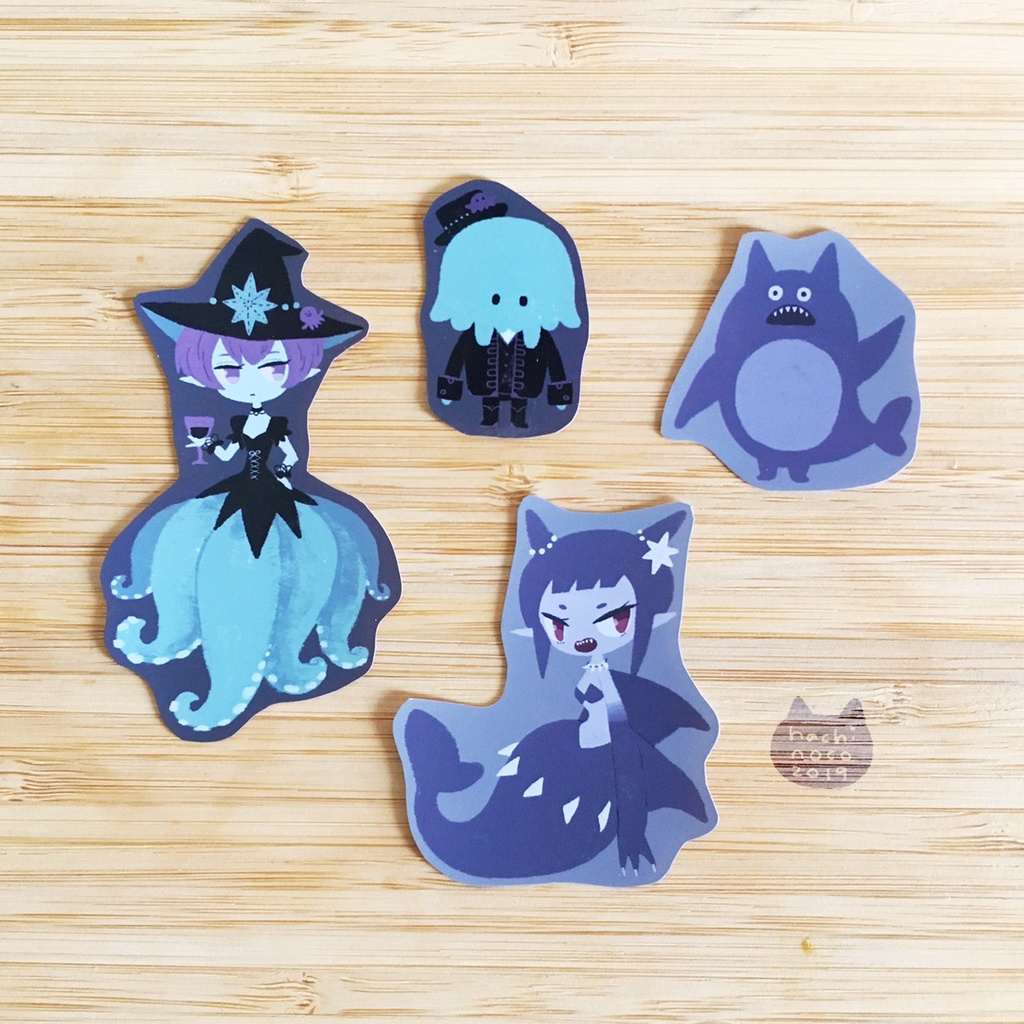 うみのまものステッカーセット