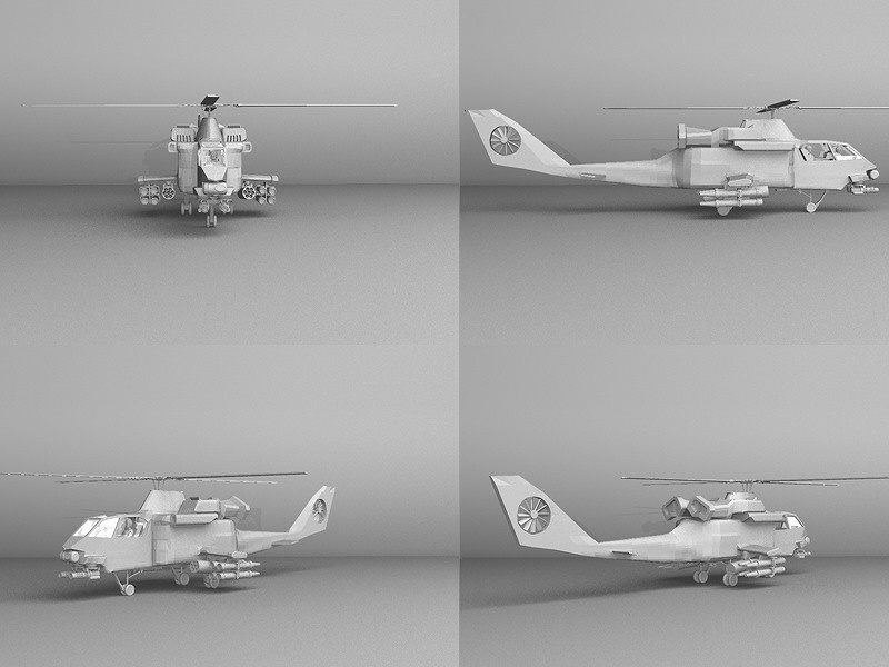 迷彩柄のヘリ 5