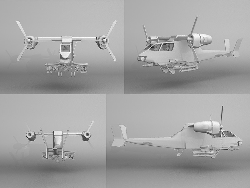 迷彩柄のヘリ 6