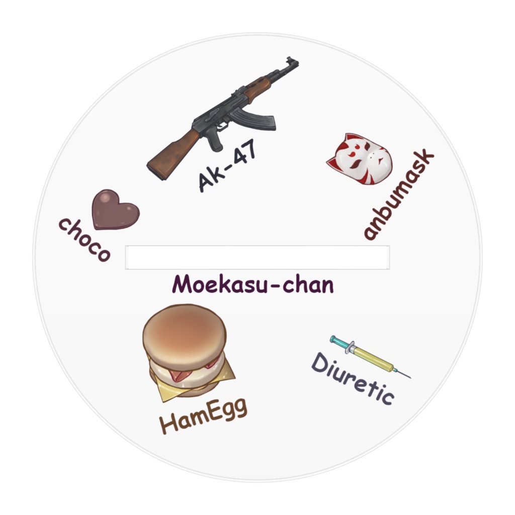 もえかすちゃんアクリルフィギュア