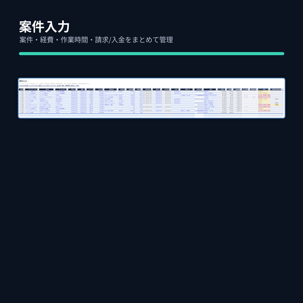 Freelance Profit Deck|月次利益をAIレビュー用に整える4点セット