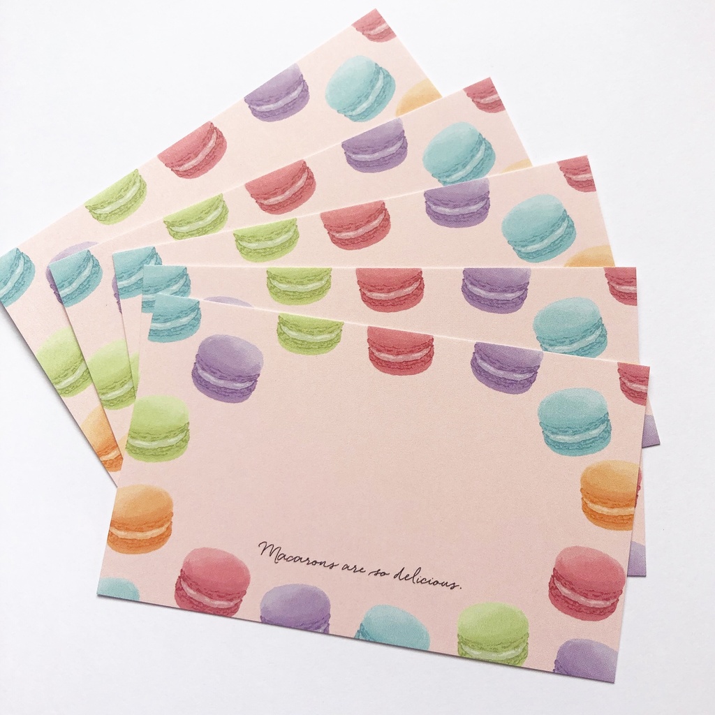 マカロンメッセージカード